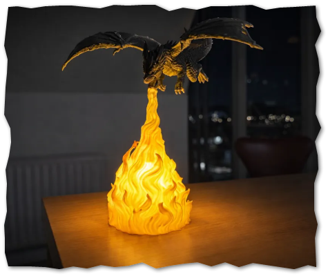 Dragon cracheur de flammes